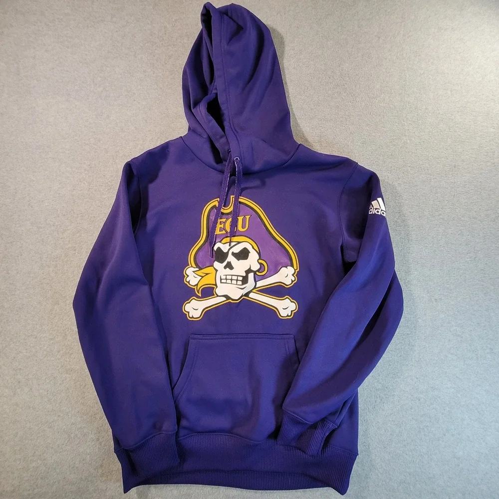 Adidas ECU Pirates Hoodie Mens Small Purple Climawarm Sweatshirt M34638 AV1008